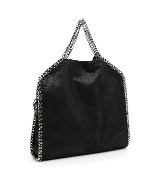 Stella McCartney Black 3 Chain Falabella Shaggy Deer