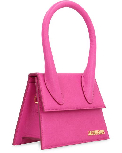 Jacquemus Pink Le Chiquito Moyen Leather Handbag