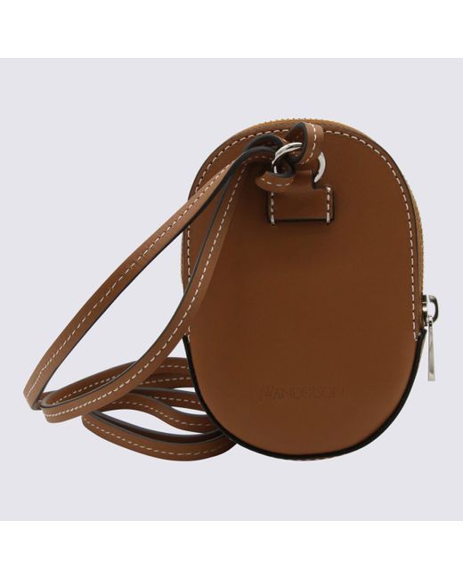 J.W. Anderson Brown Leather Crossbody Bag