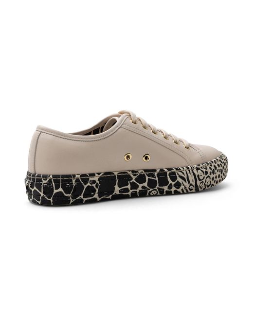 Ferragamo White Gancini Printed Sole Sneakers