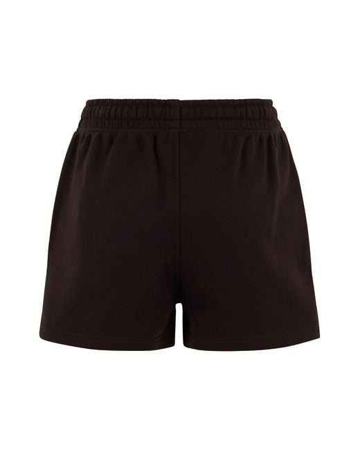 Maison Kitsuné Black Shorts Cotton
