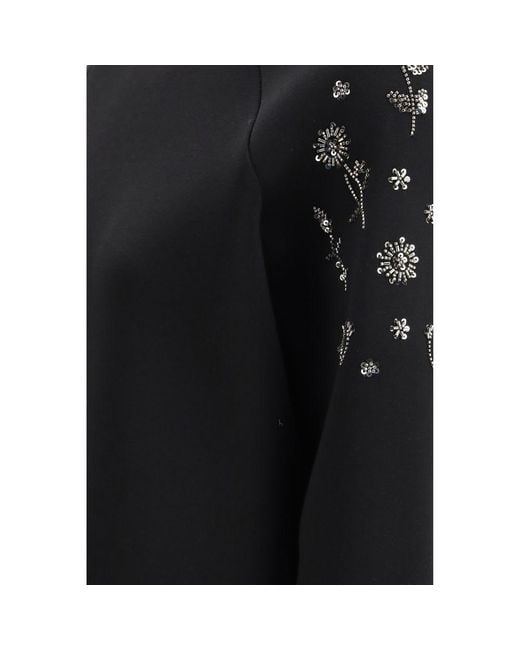 Max Mara Black Polyester Sweatshirt Clothing