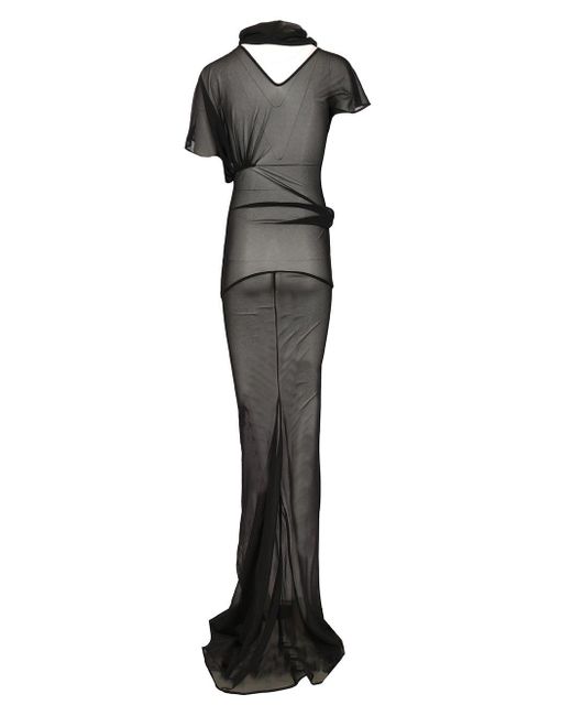 Rick Owens Lilith Long Gown in Black | Lyst