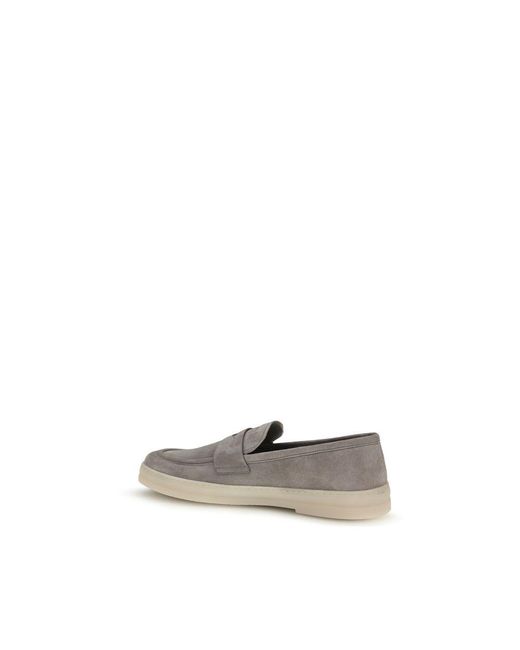 Prada Multicolor Gray Calf Leather Bos Taurus Slip for men