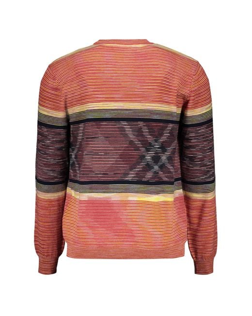 Missoni Multicolor Crew-Neck Wool Sweater for men