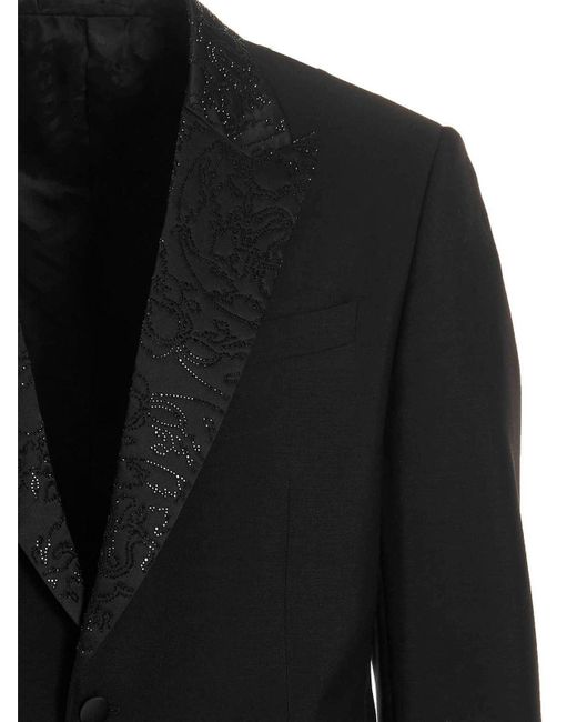 Versace Black 'palazzo' Blazer Jacket for men