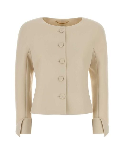 Chloé Natural Ivory Wool Blazer