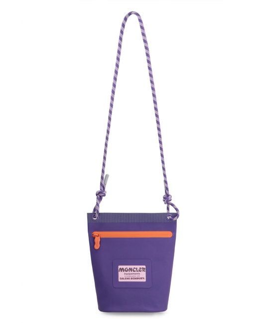 Moncler Purple X Salehe Bembury Amoeba Clutch Nylon Messenger Bags for men