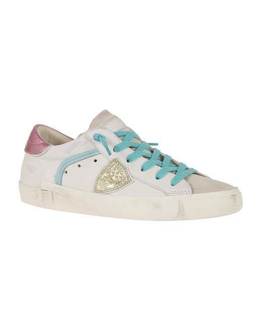 Philippe Model White Prsx Low Calf Leather