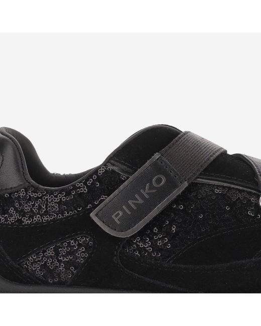 Pinko Black Sneakers Yulia 03 Upper: Leather Trainers