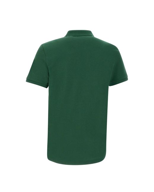 Lacoste Green Cotton Polo Shirt for men