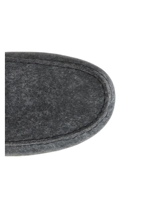 Tod's Gray Gommino Leather Loafers for men