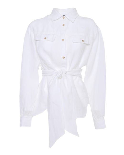 Fay White Shirt With Bow