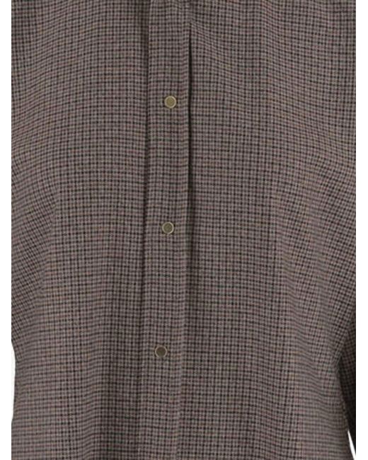 DARKPARK Brown Shirt Viscose Blend Check Polyester