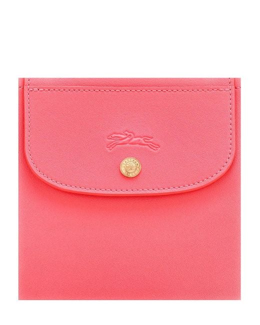 Longchamp Pink 'Small Cabas' Handbag With Embossed Logo On The Front And Adjustable And Removable Shoulder Strap