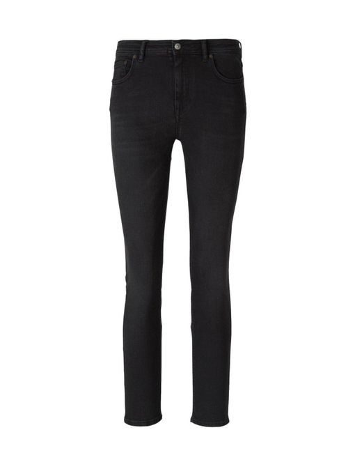 Acne Black Fade Effect Mid-Rise Skinny Jeans