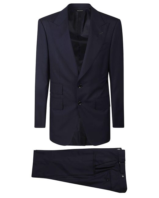 Tom Ford Blue Two-Button Fitted Blazer for men