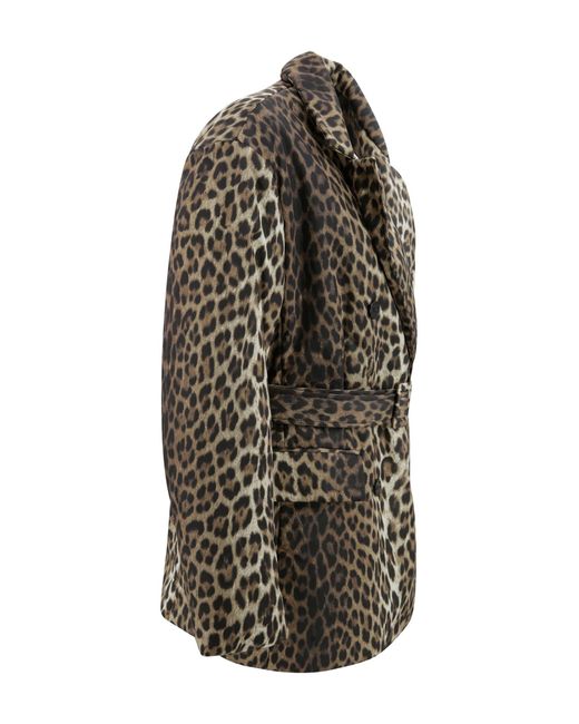 P.A.R.O.S.H. Black Double-Breasted Spotted Coat