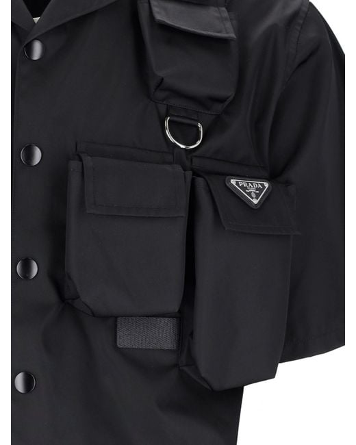 Prada Black Utility Shirt for men