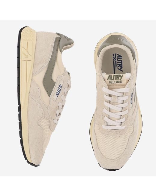 Autry Natural Sneakers Reelwind Leather Trainers for men