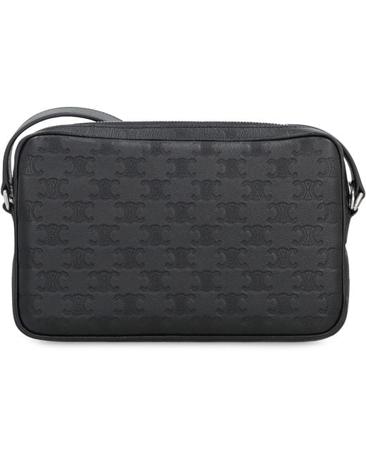 Céline Black Calf Leather Messenger Bag Calfskin for men