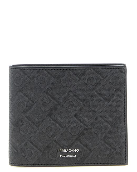 Ferragamo Gray 'Ferragamo Monogram' Wallet for men