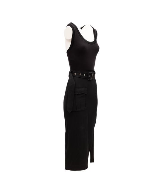McQueen Black Acetate Dress
