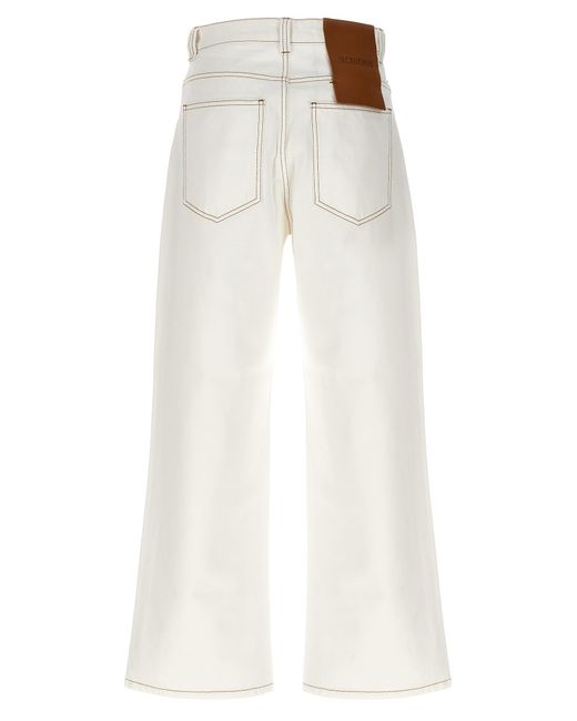 Jacquemus White 'Le De-Nîmes Large' Jeans