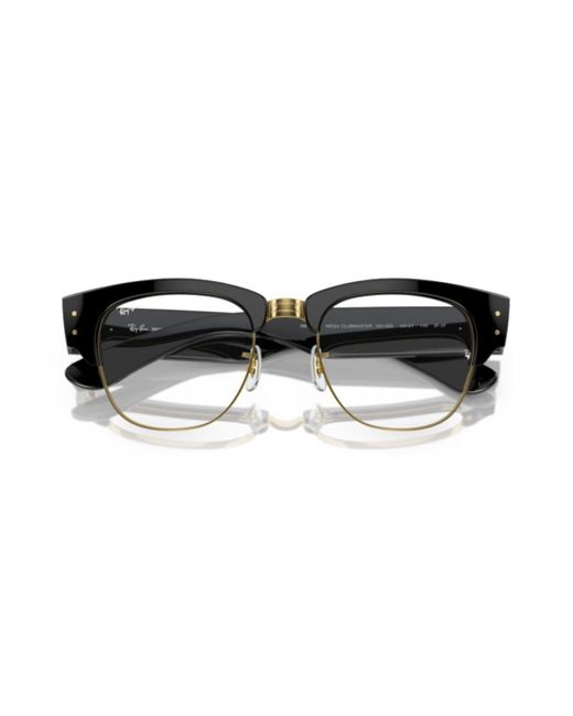 Ray-Ban Black Mega Clubmaster Square Frame Glasses