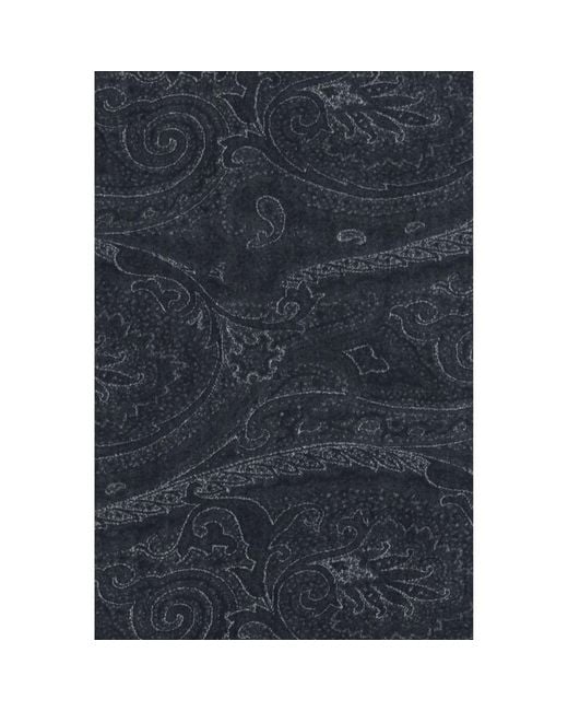 Etro Blue Modal Scarf for men