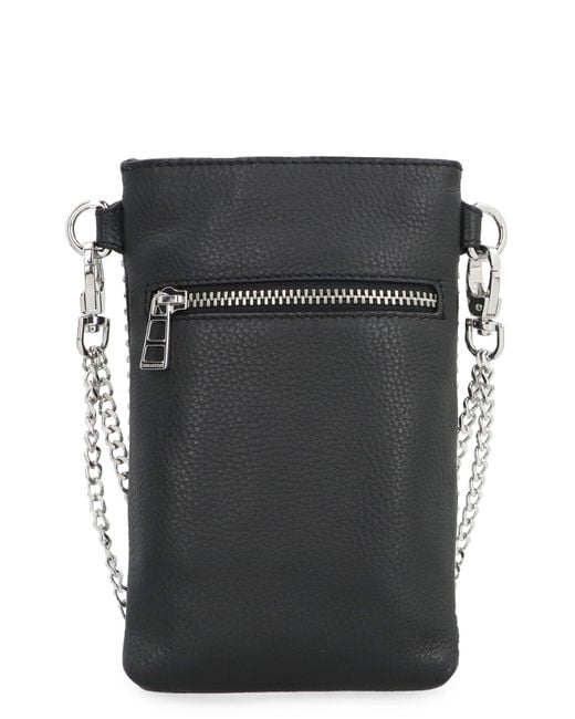 Zadig & Voltaire Black Rock Leather Mobile Phone Case