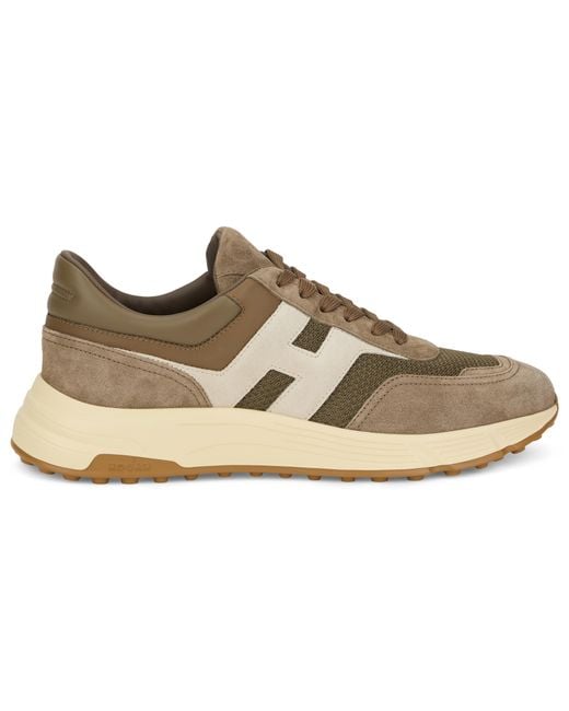 Hogan Brown Trainers High-Sole Polyamide for men