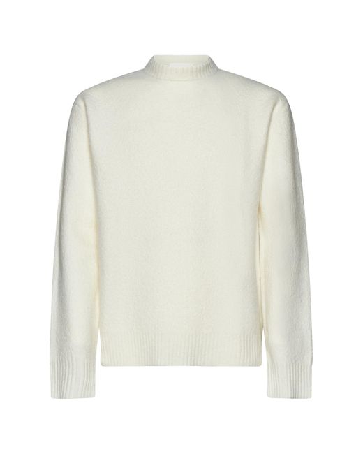 Jil Sander White Sweater for men