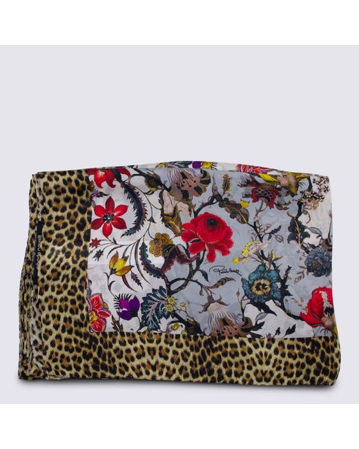 Roberto Cavalli Multicolor Silk Scarf