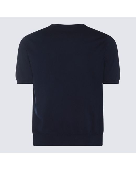 Cruciani Blue Cotton T-Shirt for men