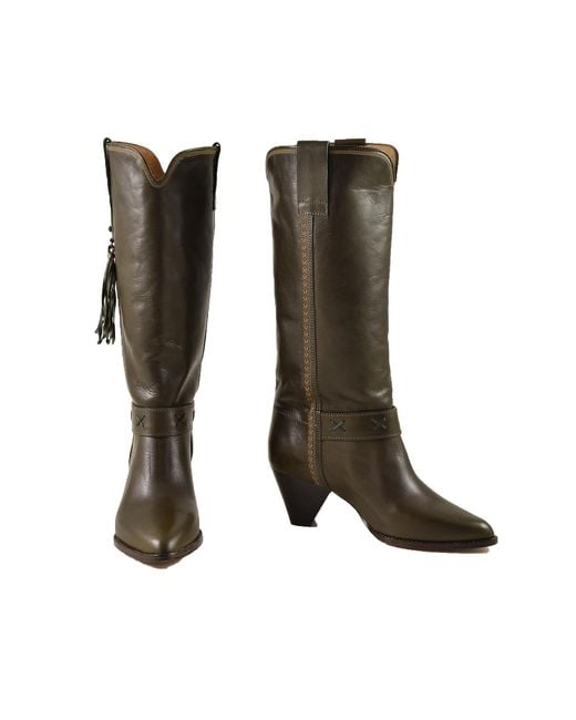 Isabel Marant Brown Boots | Lyst