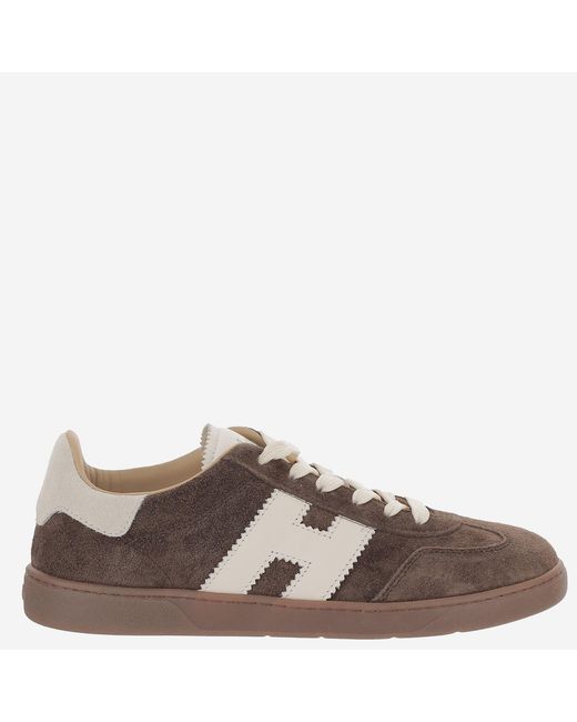 Hogan Brown Sneakers Cool Suede Trainers