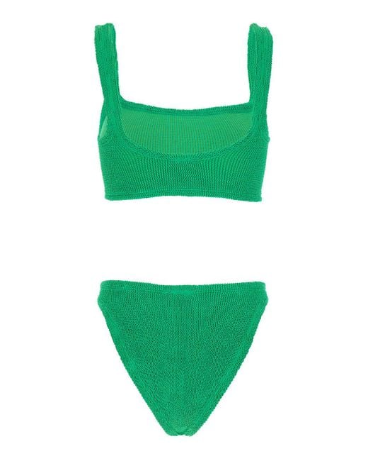 Hunza G Green 'Xandra' Bikini With Fixed Straps