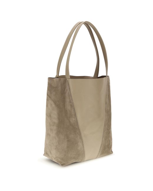 Chloé Natural Shoulder Bag Spin Leather