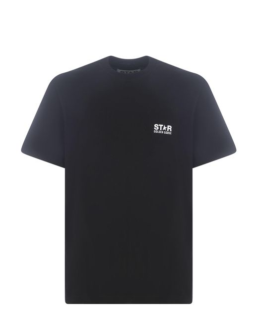 Golden Goose Goose T-shirt Star In Cotone in Nero (Black) for Men - Lyst