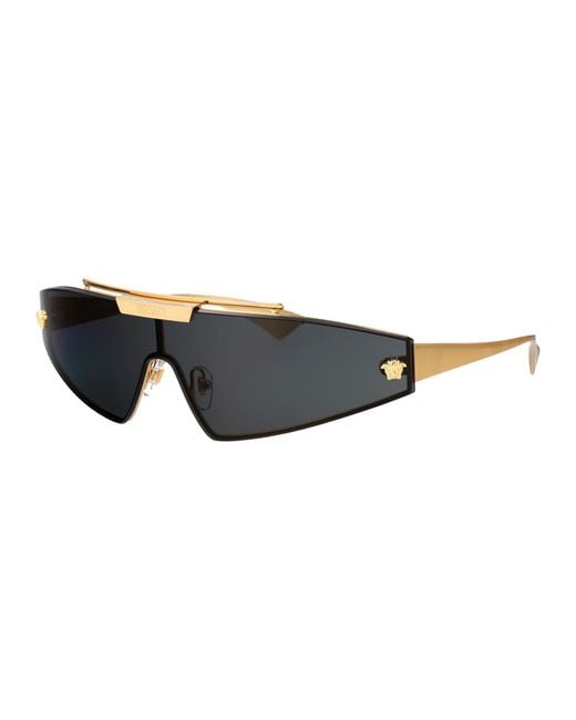 Versace Black Metal Sunglasses