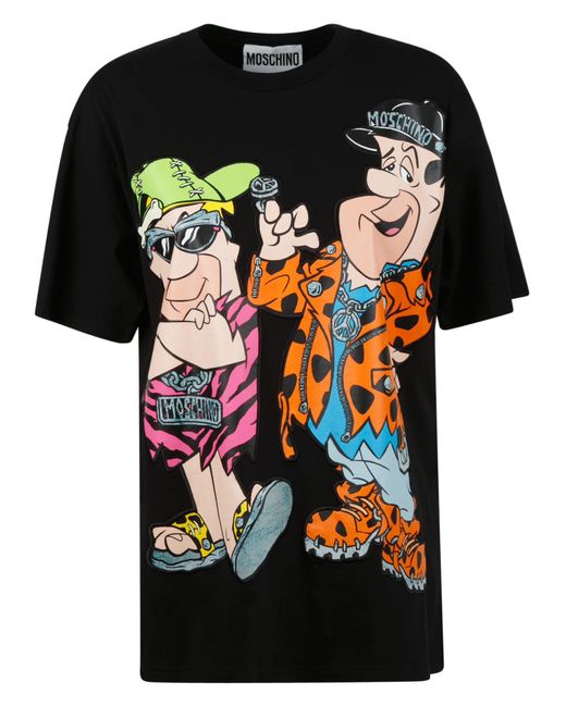 Moschino Flintstones T-shirt in Black | Lyst