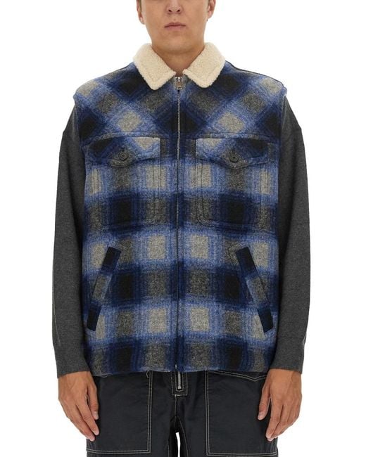 Isabel Marant Blue Kiran Jacket Polyester for men
