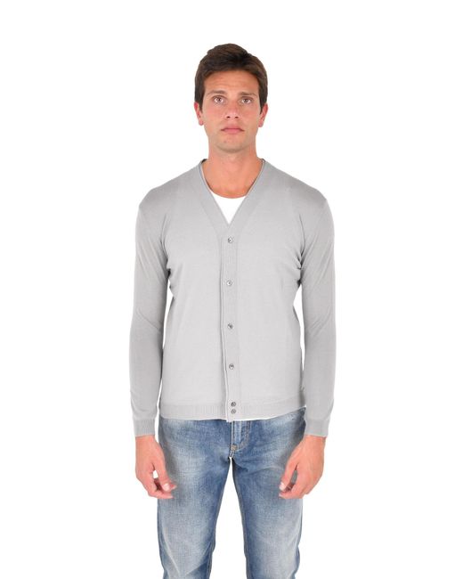 Low Brand Blue Cardigan for men