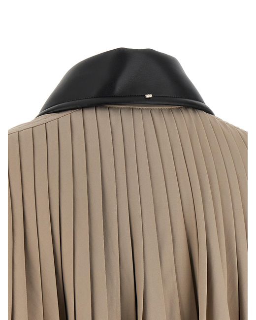 Sportmax Natural Polyester Coat