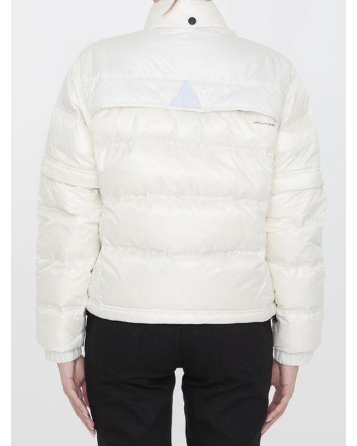 Moncler White Mauduit Short Down Jacket