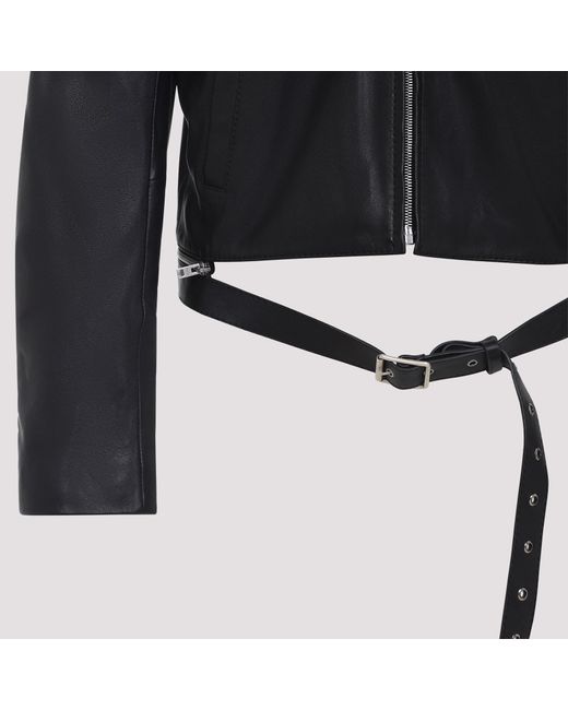 Acne Blue Leather Jacket for men