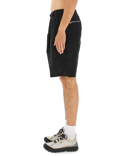 Undercover Black Linen Shorts for men