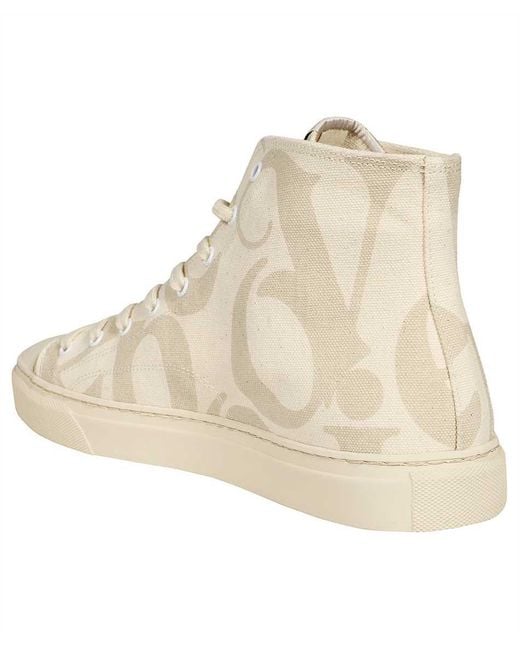 Vivienne Westwood Natural High-Top Sneakers