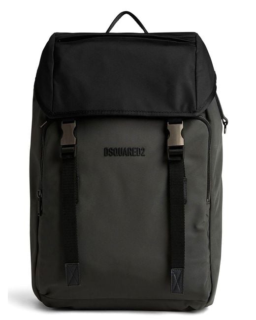 DSquared² Black Urban Backpack for men